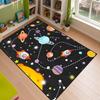 Ковер-мат 'Планеты Солнечной системы' для детской комнаты, противоскользящий, декоративный, с дизайном планет и звезд Солнечной системы, моющийся коврик для пола