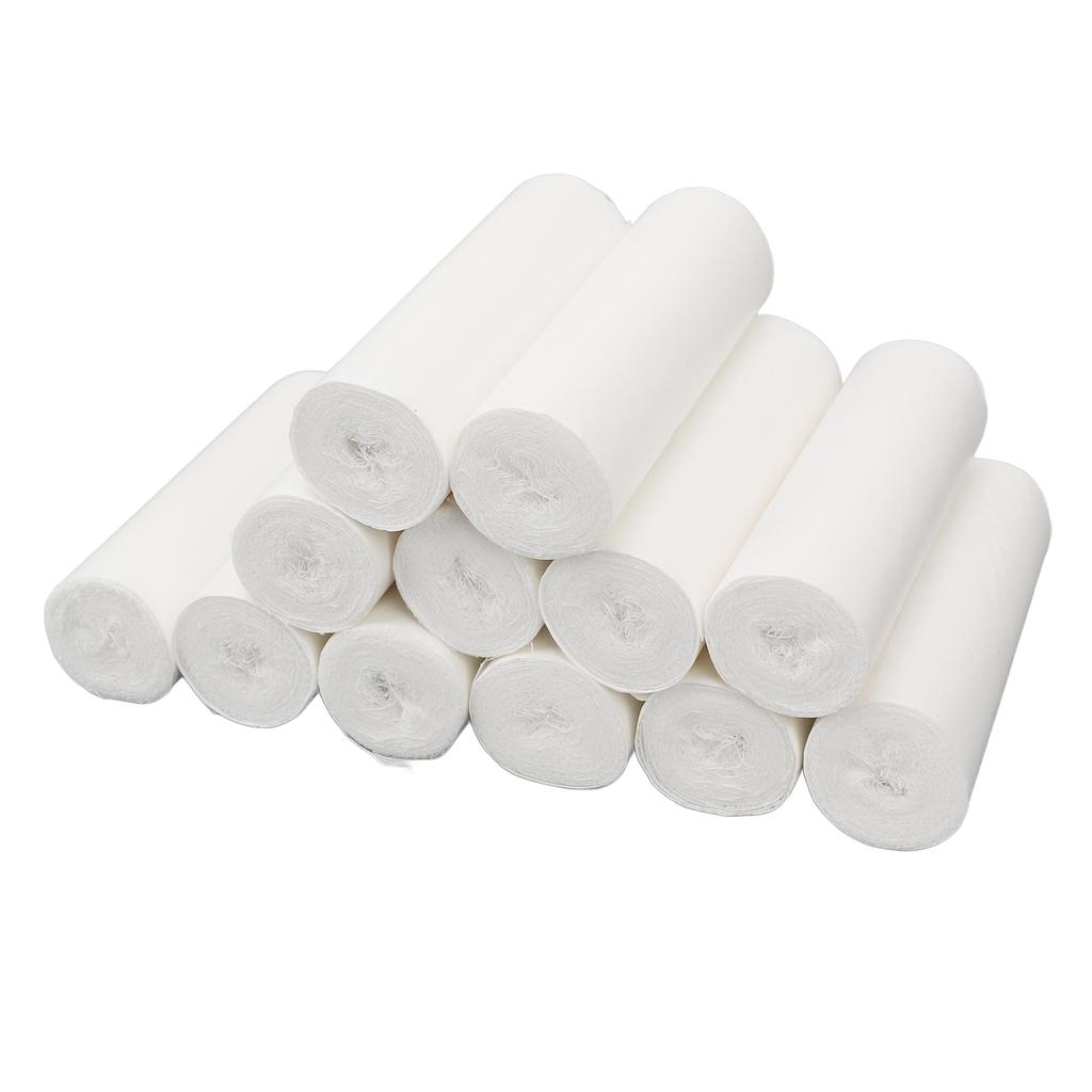 12PCS Gauze Bandage Roll Soft Flexible Cotton Stretchable Breathable Rolled Gauze for Emergency