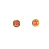 Серьги из сплава с логотипом Double C Женские серьги Золотые ABC829B15385NU486