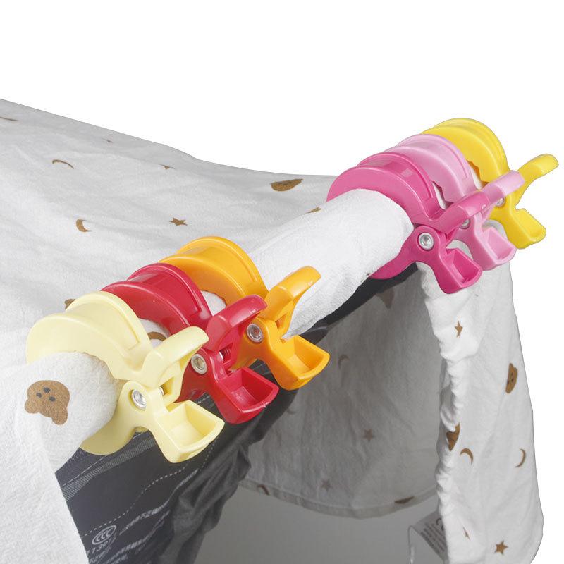 New Baby Colorful Car Seat Accessories Plastic Pushchair Toy Clip Pram Stroller Peg To Hook Cover Blanket Mosquito Net Clips