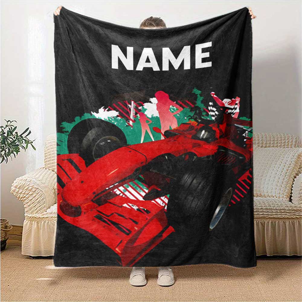 Truck Personalized Name Blanket Throw Personalized Blanket Soft Warm Cozy Throw For Bed Sofa Office Chair Livingroom Ideal for All Seasons