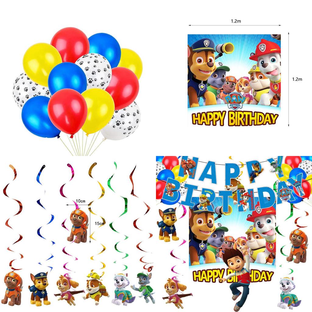 Яркие бумажные товары для вечеринок Щенячий патруль для детских празднований дня рождения