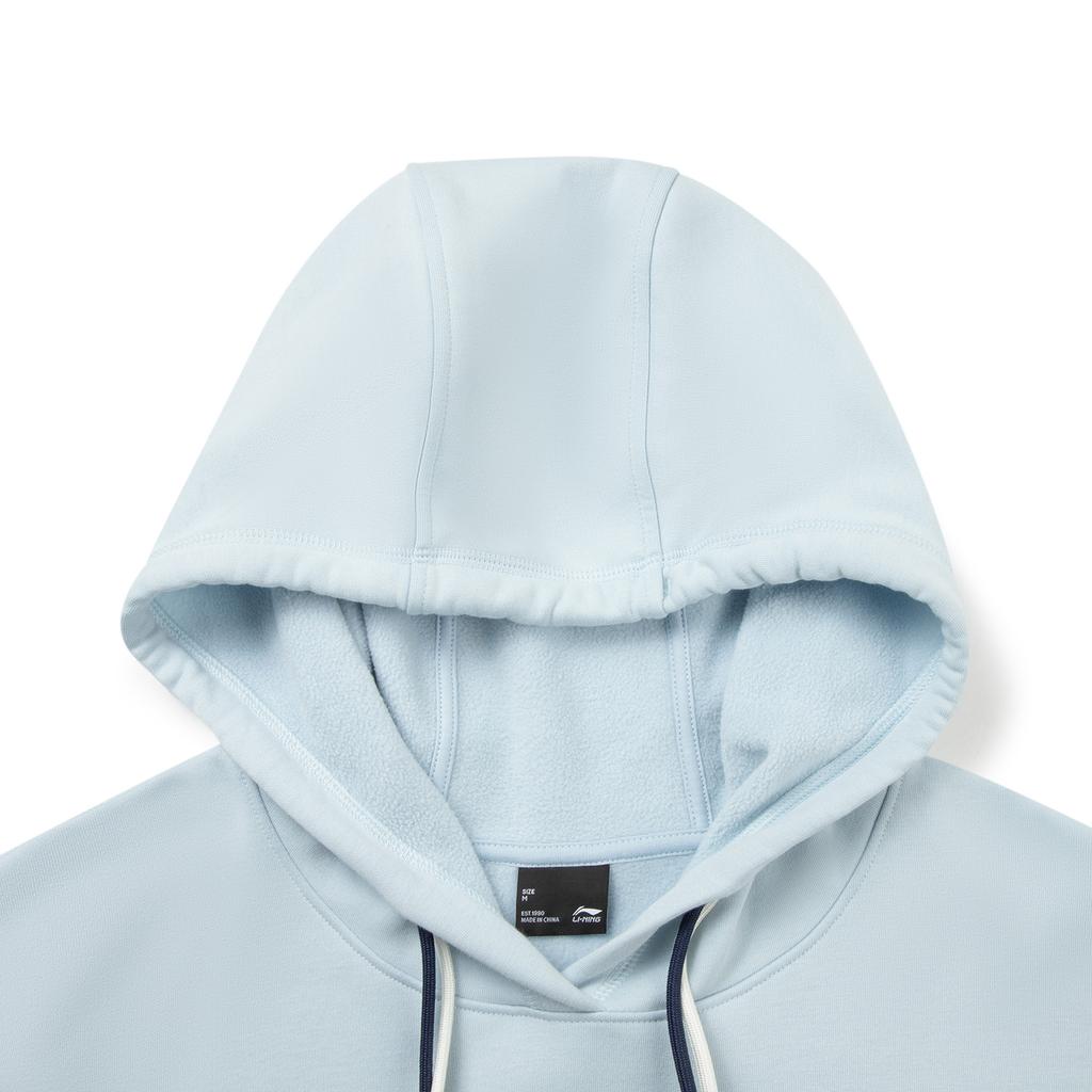 Li Ning Sports Lifestyle Series Loose Fit Hooded Graphic Embroidered Sweatshirt Women Sweatshirt AWDV988-4