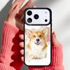 Забавный чехол для телефона с корги для iPhone 17 16 15 14 13 Pro Max Задняя крышка для 12 11 Pro Coque