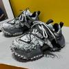 Fashion Chunky Sneakers Men Designer Mountaineering Shoes Fashion Casual Leather Fabric Breathable Height Increased Platform Sport Shoes