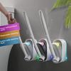 Wall-Mounted Disposable Toilet Brush Set for Comprehensive Cleaning