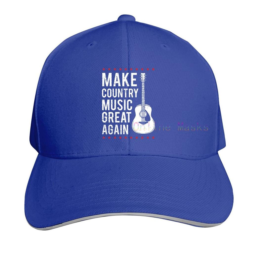 Make Country Music Great Again Hat,Washed Cowboy Baseball Cap Unisex and Women Trucker Hat Dad Cap