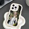 Elle Fanning Wavy Edge TPU Mobile Phone Case for iPhone 17 16 15 14 13 12 11 Air Pro Max Plus Colorful Cover