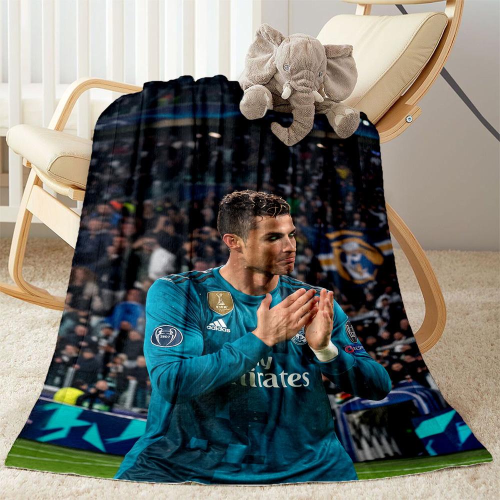 Cristiano Ronaldo 63 Blanket Comfortable Perfect for Office Bed Livingroom Four Seasons Universal Warmthful Decor Gift for Travel Home Birthdays