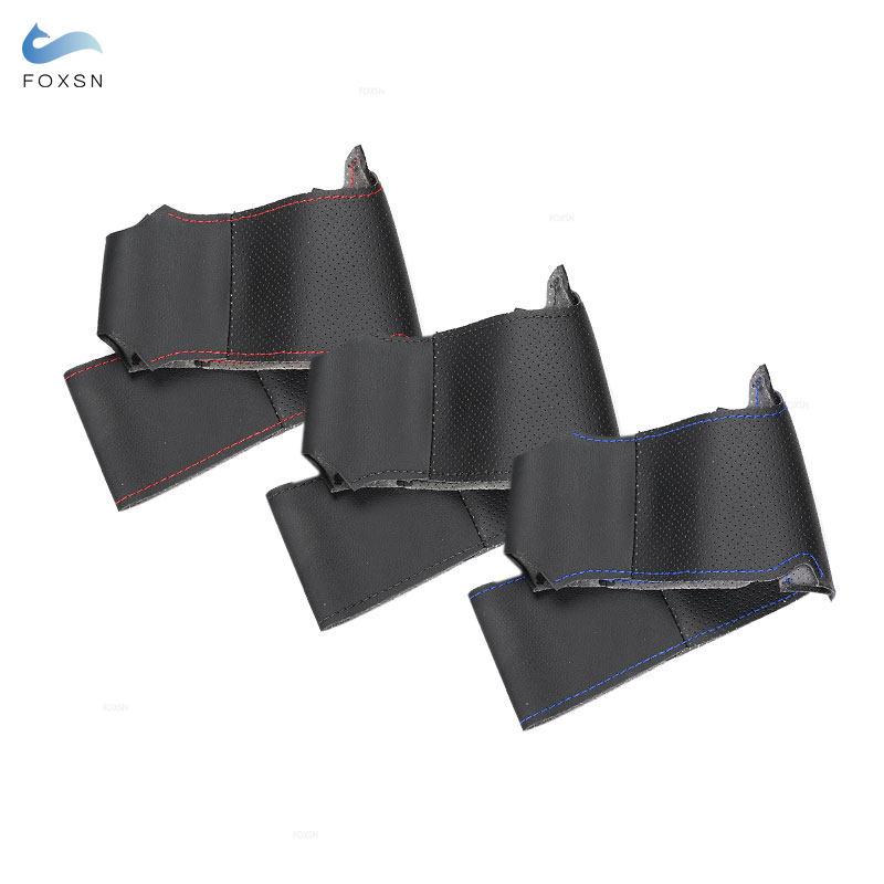 Ручная оплетка из перфорированной кожи из микрофибры, автомобильный Стайлинг, накладка на руль для Kia K5 Optima 2008 2009 2010 2011 2012