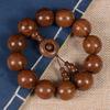 Браслет из золотистого сандала 2.0, браслет из старого материала с деревянными бусинами Будды для мужчин и женщин, парные украшения, сандаловые четки, культурные украшения для игры