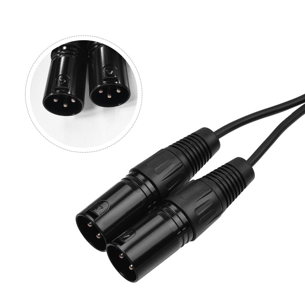 Кабель 3,5 мм на двойной XLR, штекер 1/8 дюйма на 3-жильный двойной XLR аудиокабель 4,9 фута, аудиоадаптер TRS, стереомикрофонный кабель