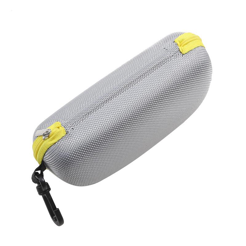 Portable EVA Sunglasses Case Shockproof Sport Glasses Case With Metal Carabiner Travel Zipper Eyeglasses Holder