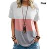 Женская повседневная футболка с коротким рукавом, круглым вырезом, свободного кроя, летняя, топы, больших размеров