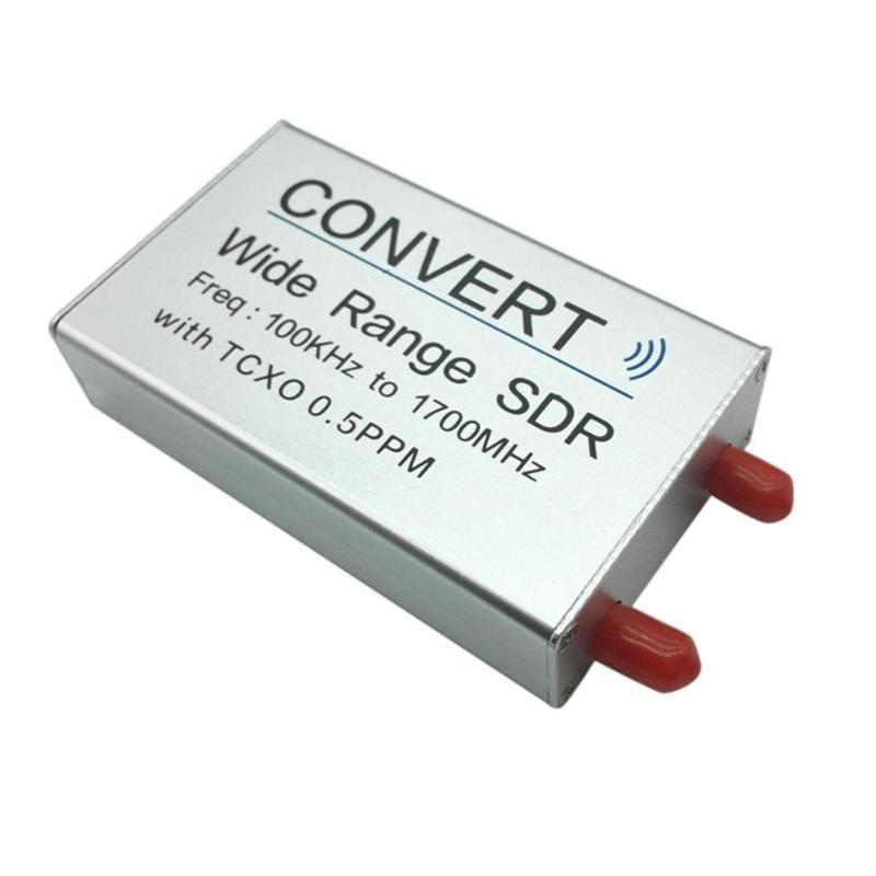 USB RTL Receiver 100KHz-1.7GHz Full Band RTL Tuner Stick Wide Ranges TXCO 0.5ppm Double SMA Antennas Input