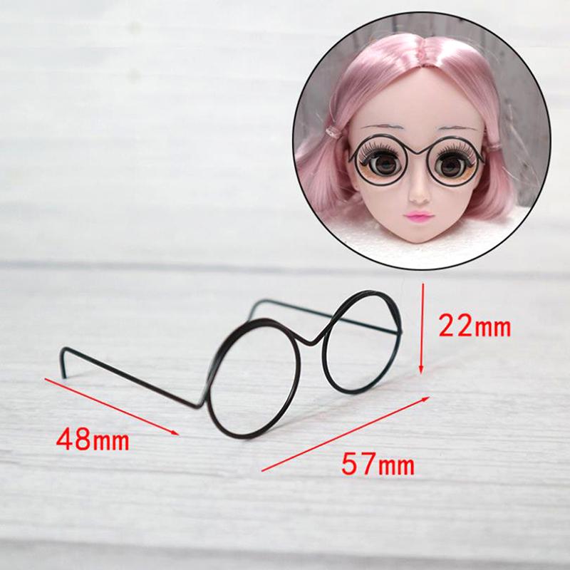 Модные Круглые Без Линз Ретро Крутые Кукольные Очки Для BJD Аксессуары Для Кукол 57*48*22мм