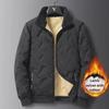 Men's Thick Lamb Fleece Winter Jacket for Middle-Aged Dads