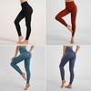 Женские леггинсы для йоги, утягивающие живот, утягивающие бедра, с высокой талией, бесшовные обтягивающие брюки для тренировок