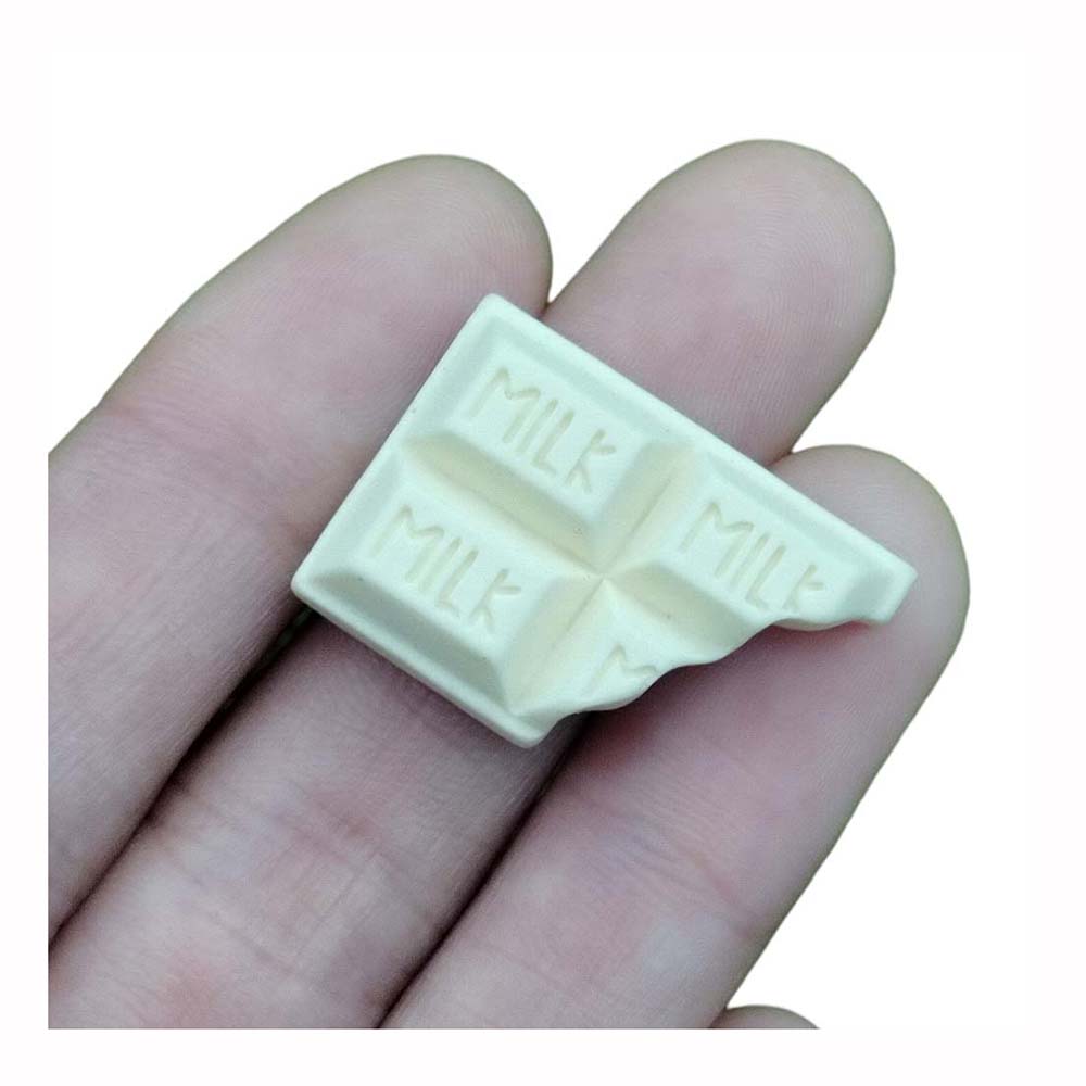 Simulated Milk Chocolate Resin Charms Tiny Flatback Decoration Sticker for Doll House Food Scrapbook Diy Accessories