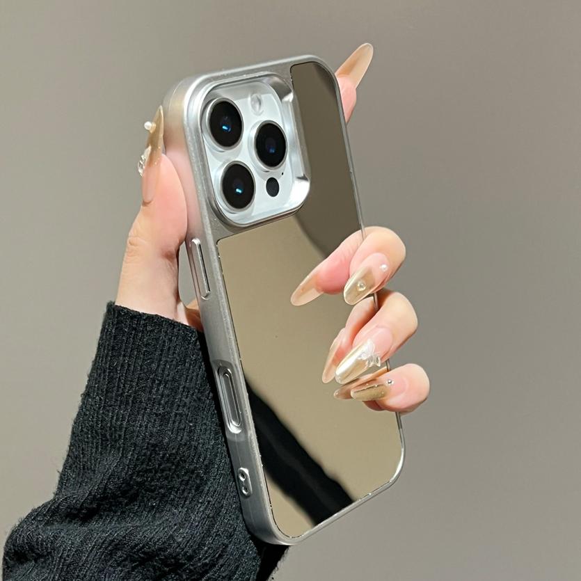 Mirror Make Up Acrylic Phone Case for For Iphone 16 1 14 13 Pro Max 11 12 Ultra Slim Shockproof Thin Cover for For Iphone 16Pro