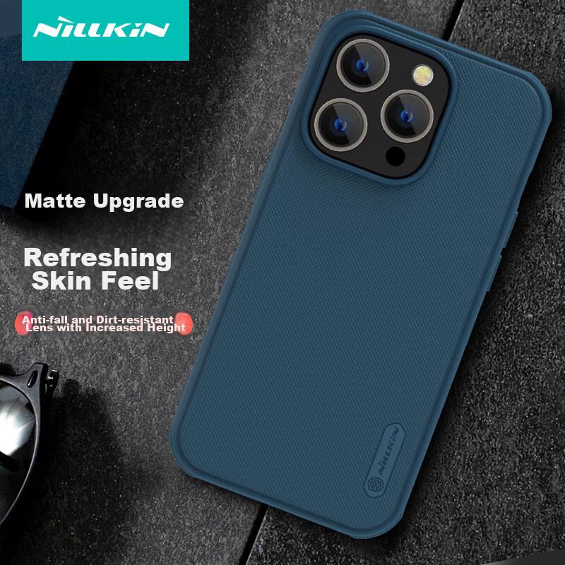 Чехол для iPhone 14 Pro Max, Полная защита, Матовый противоскользящий с подушками безопасности, Ударопрочный, Пылезащитный чехол для телефона, Жесткий с мягкими краями, Тонкий, Черный