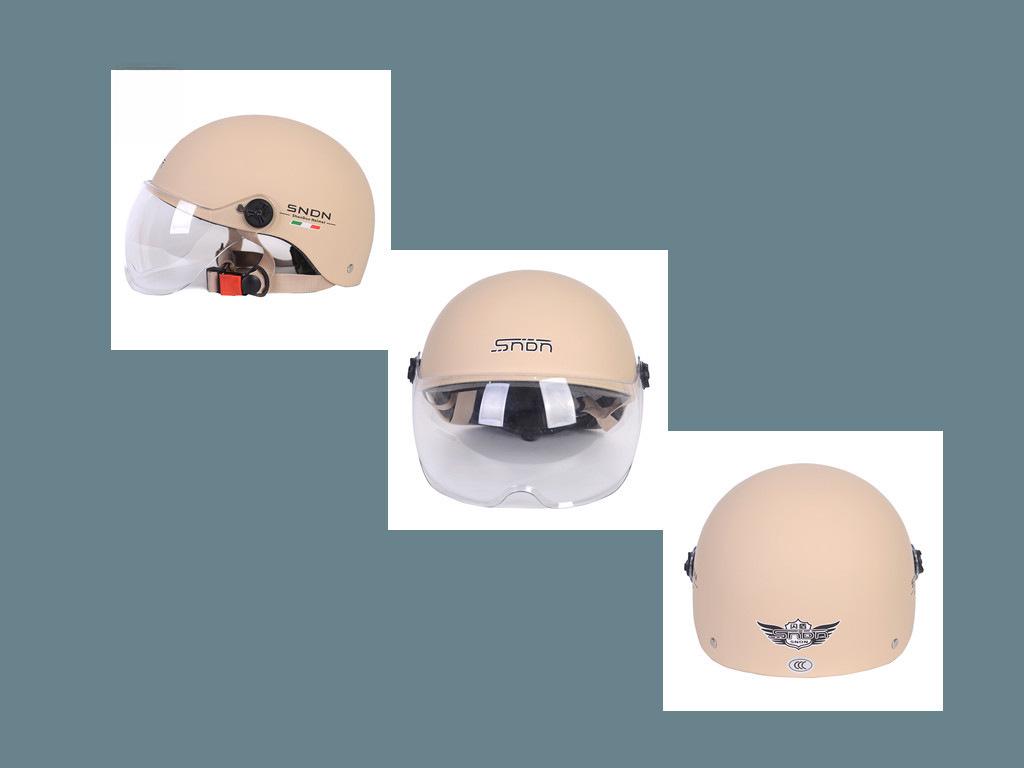 Шлем Flash Shield с сертификатом 3C для электромобилей и мотоциклов — защита от ультрафиолета, женский летний, мужской всесезонный, универсальная посадка