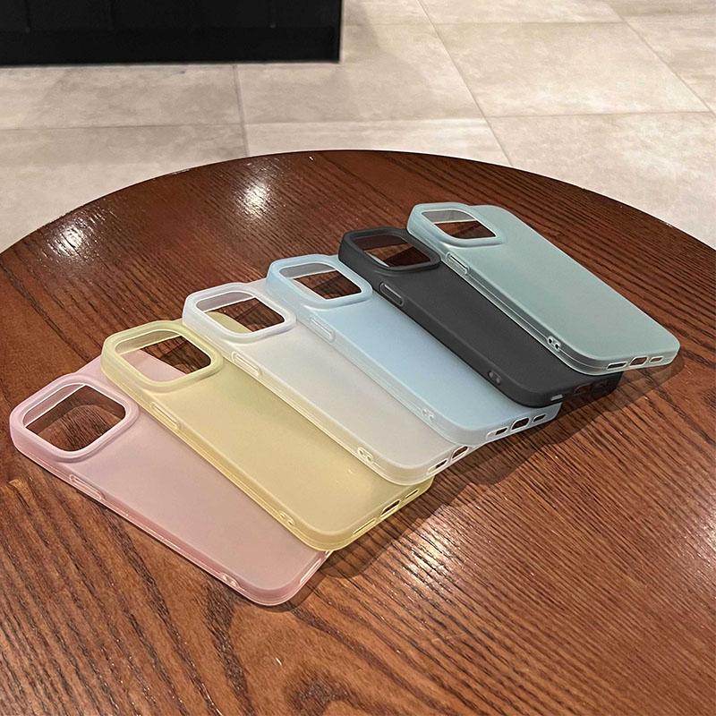 Soft Matte Candy Transparent Phone Case For For Iphone 11 12 13 14 15 16 Pro Max Plus X Xs Max XR Shockproof Silicone Bumper Cover