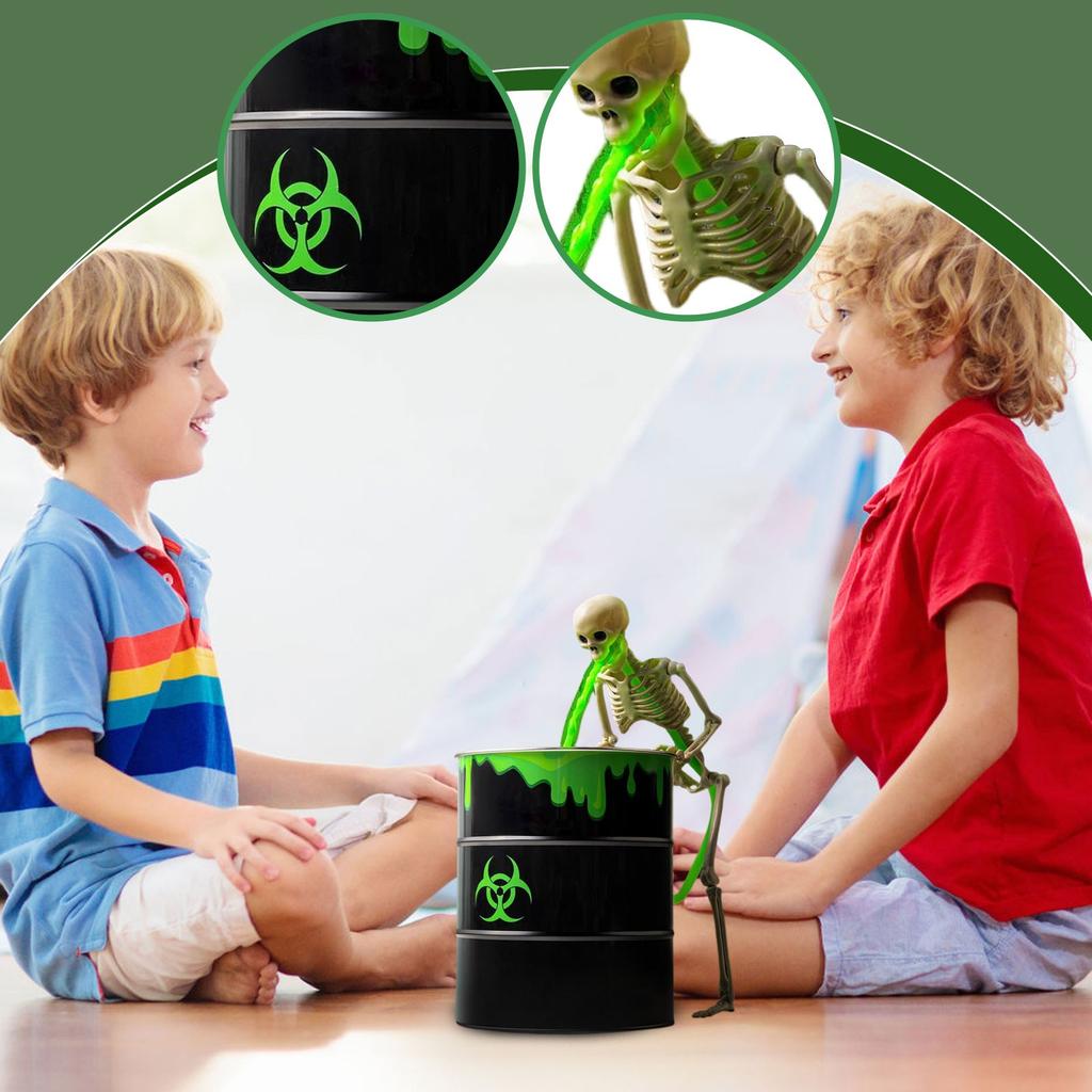 Funny Decoration, Vomit Skeleton Decoration, Table Decoration, Interior Decoration - Vomit Skeleton Trash Can, Party Decoration Room Home Fireplace