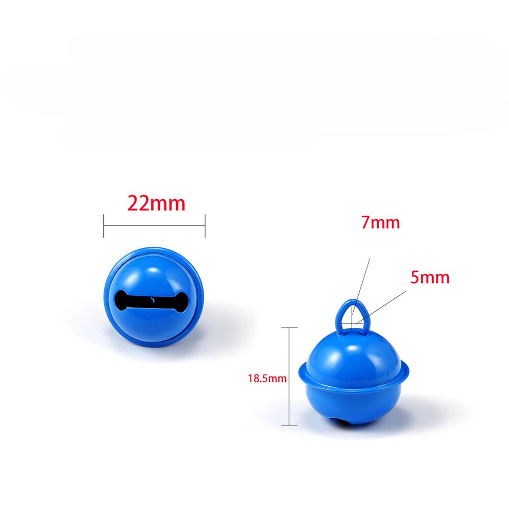 6Pcs Jingle Bells Aluminum Loose Beads Christmas Jingle Bell Pet Charm Bell Festival Party Decoration For DIY Making Supplies