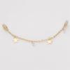High Color Gold Plated Silver Zircon Bracelet Security Chain Chain Diy Handmade Bracelet Mobile Phone Chain Accessories