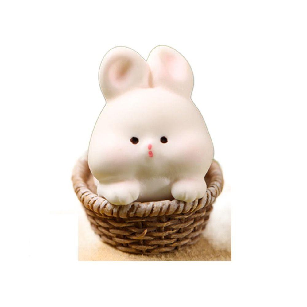 Cute Rabbit Micro Ornaments Resin Rabbit Toys Bunny Miniature Figurines Office