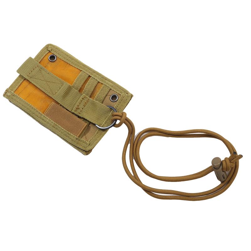 Id Card Holder Army Tactical Multi Functional Portable Id Card Case Patch Neck Lanyard And Credit Card Organizer