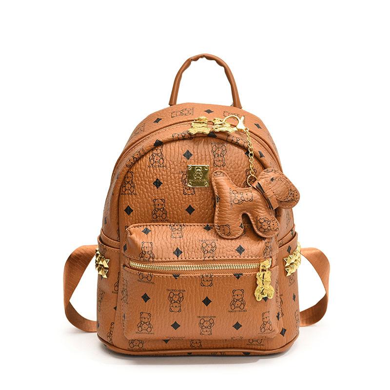 Ранняя весна новая высококлассная сумка медведь классический рюкзак универсальный на одно плечо женский