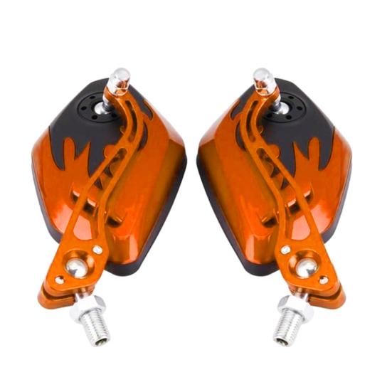 2Pcs/Set 8/10mm Motorbike Handlebar Mount Scooter Motorcycle View Rear Mirrors