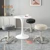 Rolling Stool with Wheels Faux Leather Soft Cushion Height Adjustable 360-Degree Swivel Armless Backless Drafting Work SPA Salon Bar Cafe Home Office