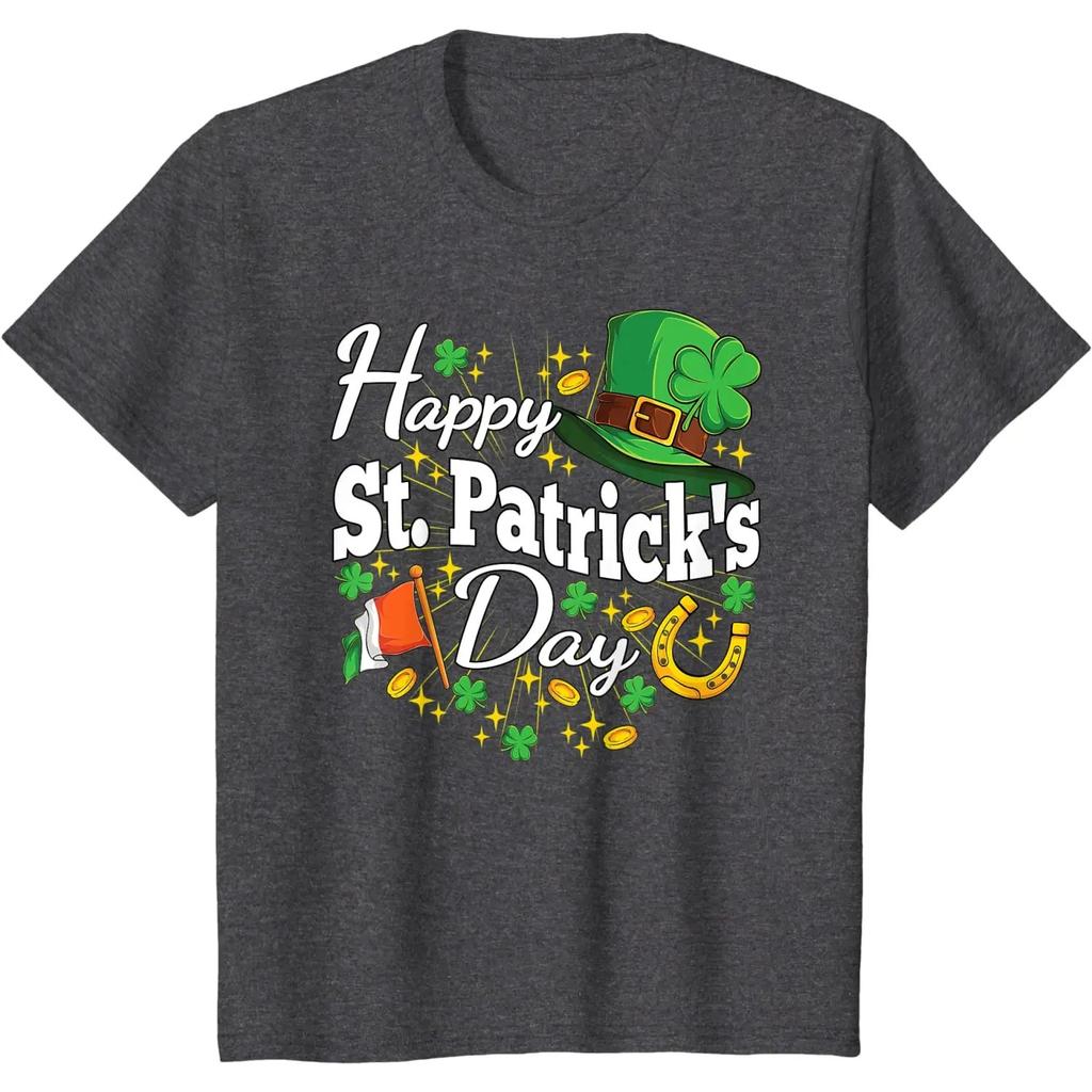 Happy St. Patricks Day Shamrock Irish Saint Patricks Day T-Shirt Graphic Cotton Daily Four Seasons Tees Harajuku