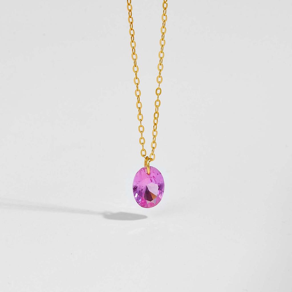 ANDYWEN Новое ожерелье из стерлингового серебра 925 пробы, золото, роза, красный циркон, женское свадебное роскошное ювелирное изделие, подарок