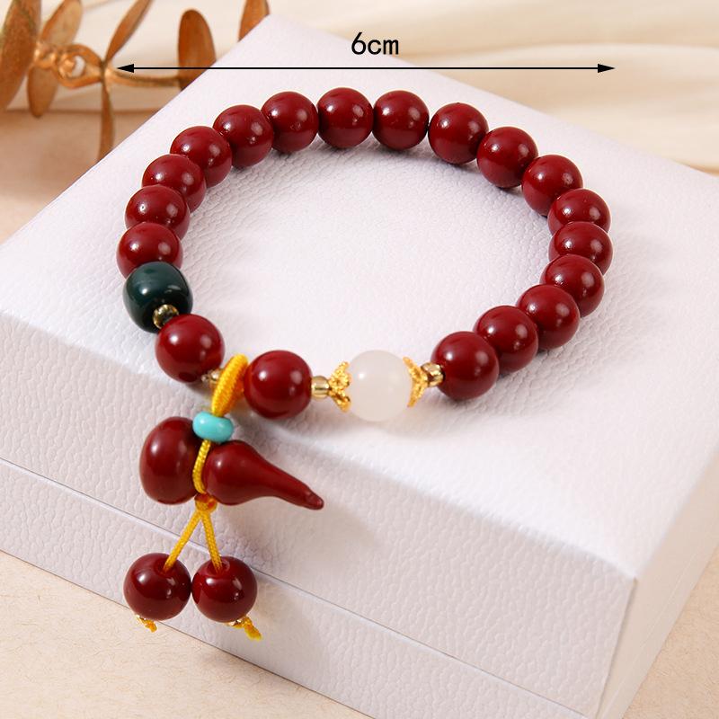 Красный счастливый браслет из бисера для женщин в китайском стиле, регулируемый браслет ручной работы, кулон, браслет для вечеринки, дня рождения, ювелирные изделия