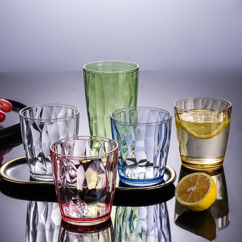 210/310ML Plastic Drinking Glasses Reusable Water Drinking Cup Shatterproof Wine Champagne Glasses for Home Bar Wedding Party