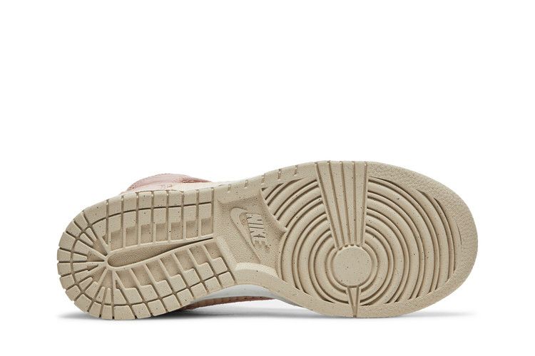 Женские кроссовки Nike Dunk High LX Next Nature Розовый Оксфорд (Женский) Ржаво-розовый/Льняной/Белый