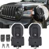 Car Engine Hood Latch Catch Bonnet Kit With Key Lock for Jeep Wrangler JL JLU Gladiator JT 4XE 2018-2023 Exterior