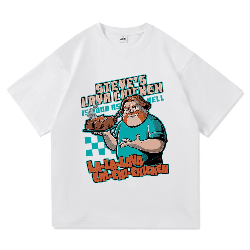 Funny Steve's Lava Chicken T Shirt 2025 Fashion Men/women Clothing Harajuku High Quality Tops Cotton Clothes Days Gifts Tshirts
