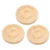 3pcs Bead Bracelet Display Tray Elegant Decorative Round Solid Wood Jewelry Tray for Bangle