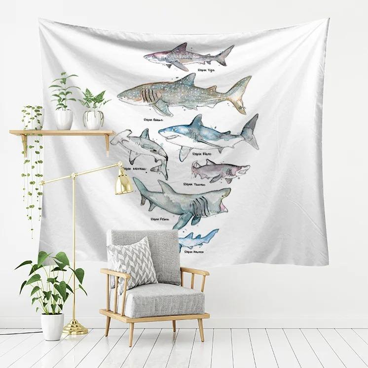 Милый креативный фон с изображением животных, гобелен для спальни, гостиной, украшение стены дома, гобелен