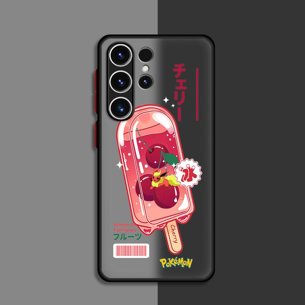Pokemon Gengar Matte Case For Samsung Galaxy S22 S23 S20 S21 FE S10 S9 Plus S24 S24Ultra Capa Note 20 Ultra 10 Lite Phone Fundas