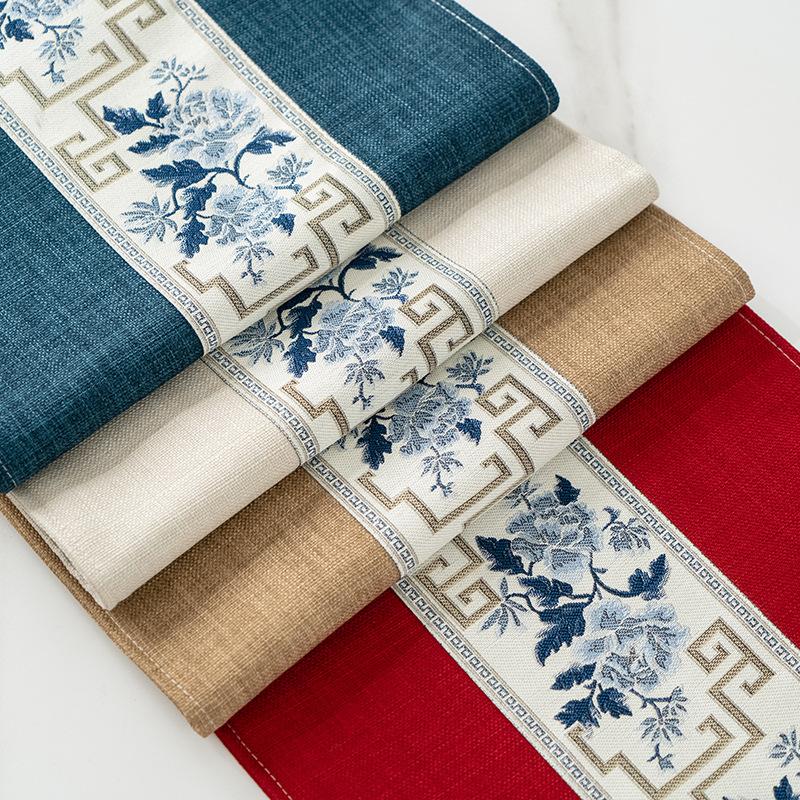 Table Flag Zen Waterproof Tea Party Tea Table Fabric Light Luxury High-End Coffee Table Tablecloth Tea Table Mat