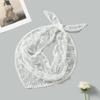 Embroidery Fart Curtain Solid Color Hair Scarf Headband New Triangular Scarf  Women