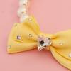 Faux Pearl Pet Collar Necklace with Bow for Dogs Cats Fancy Cat Wedding Collar Jewelry for Girl Cats Dogs Accessories