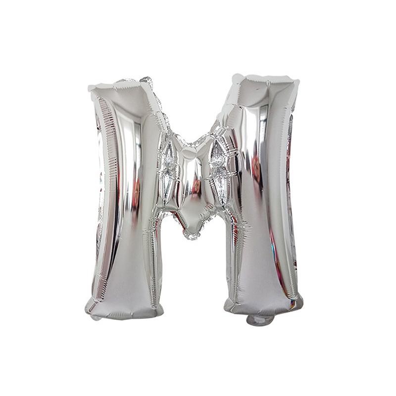 1/26 шт. 16-дюймовые фольгированные шары с алфавитом, серебряные алюминиевые шары-буквы, многоразовый декор, свадьба, день рождения, мероприятия
