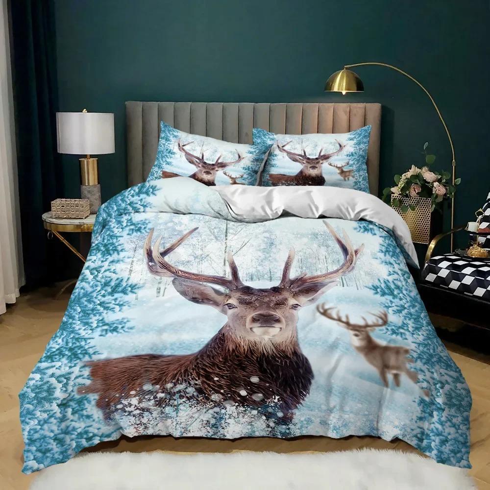 Eagle Head Truck S-Scania Patterns Comforter Bedding Set,Duvet Cover Bed Set Quilt Cover Pillowcase,King Queen Size Bedding Set
